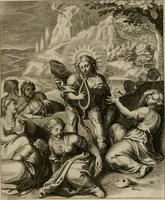 An illustration from La doctrine des moeurs : tiree de la philosophie des stoiques: representee en cent tableaux. Et expliquee en cent discours pour l'instruction de la ieunesse. Au Roy (1646)