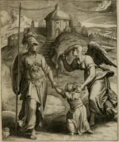 Picture 150 of 199 from La doctrine des moeurs : tiree de la philosophie des stoiques: representee en cent tableaux. Et expliquee en cent discours pour l'instruction de la ieunesse. Au Roy (1646), leaf 176