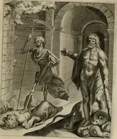 Picture 158 of 199 from La doctrine des moeurs : tiree de la philosophie des stoiques: representee en cent tableaux. Et expliquee en cent discours pour l'instruction de la ieunesse. Au Roy (1646), leaf 184