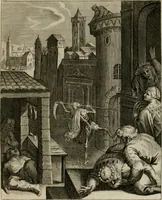Picture 188 of 199 from La doctrine des moeurs : tiree de la philosophie des stoiques: representee en cent tableaux. Et expliquee en cent discours pour l'instruction de la ieunesse. Au Roy (1646), leaf 214