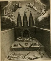 An illustration from La doctrine des moeurs : tiree de la philosophie des stoiques: representee en cent tableaux. Et expliquee en cent discours pour l'instruction de la ieunesse. Au Roy (1646)