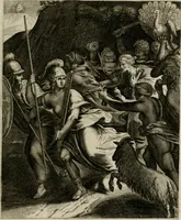 An illustration from La doctrine des moeurs : tiree de la philosophie des stoiques: representee en cent tableaux. Et expliquee en cent discours pour l'instruction de la ieunesse. Au Roy (1646)