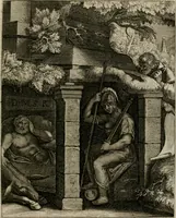 Picture 22 of 199 from La doctrine des moeurs : tiree de la philosophie des stoiques: representee en cent tableaux. Et expliquee en cent discours pour l'instruction de la ieunesse. Au Roy (1646), leaf 44