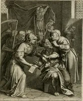 An illustration from La doctrine des moeurs : tiree de la philosophie des stoiques: representee en cent tableaux. Et expliquee en cent discours pour l'instruction de la ieunesse. Au Roy (1646)