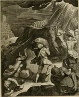 An illustration from La doctrine des moeurs : tiree de la philosophie des stoiques: representee en cent tableaux. Et expliquee en cent discours pour l'instruction de la ieunesse. Au Roy (1646)