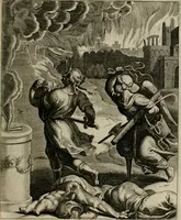 An illustration from La doctrine des moeurs : tiree de la philosophie des stoiques: representee en cent tableaux. Et expliquee en cent discours pour l'instruction de la ieunesse. Au Roy (1646)