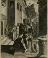 Picture 54 of 199 from La doctrine des moeurs : tiree de la philosophie des stoiques: representee en cent tableaux. Et expliquee en cent discours pour l'instruction de la ieunesse. Au Roy (1646), leaf 78