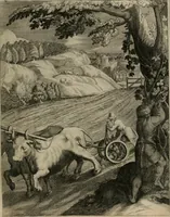 An illustration from La doctrine des moeurs : tiree de la philosophie des stoiques: representee en cent tableaux. Et expliquee en cent discours pour l'instruction de la ieunesse. Au Roy (1646)