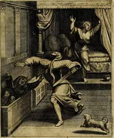 Picture 81 of 208 from La doctrine des moevrs, tiree de la philosophie des stoiques, representee en cent tableavx et expliqvee en cent discovrs pour l'instruction de la ieunesse (1646), leaf 104