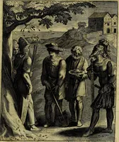 Picture 132 of 208 from La doctrine des moevrs, tiree de la philosophie des stoiques, representee en cent tableavx et expliqvee en cent discovrs pour l'instruction de la ieunesse (1646), leaf 158