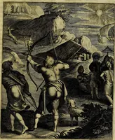 Picture 134 of 208 from La doctrine des moevrs, tiree de la philosophie des stoiques, representee en cent tableavx et expliqvee en cent discovrs pour l'instruction de la ieunesse (1646), leaf 160