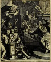 Picture 144 of 208 from La doctrine des moevrs, tiree de la philosophie des stoiques, representee en cent tableavx et expliqvee en cent discovrs pour l'instruction de la ieunesse (1646), leaf 170