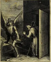 Picture 178 of 208 from La doctrine des moevrs, tiree de la philosophie des stoiques, representee en cent tableavx et expliqvee en cent discovrs pour l'instruction de la ieunesse (1646), leaf 206