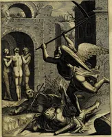 Picture 181 of 208 from La doctrine des moevrs, tiree de la philosophie des stoiques, representee en cent tableavx et expliqvee en cent discovrs pour l'instruction de la ieunesse (1646), leaf 210
