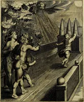 Picture 25 of 208 from La doctrine des moevrs, tiree de la philosophie des stoiques, representee en cent tableavx et expliqvee en cent discovrs pour l'instruction de la ieunesse (1646), leaf 44