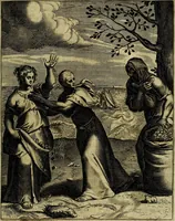 Picture 28 of 208 from La doctrine des moevrs, tiree de la philosophie des stoiques, representee en cent tableavx et expliqvee en cent discovrs pour l'instruction de la ieunesse (1646), leaf 48