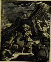 Picture 43 of 208 from La doctrine des moevrs, tiree de la philosophie des stoiques, representee en cent tableavx et expliqvee en cent discovrs pour l'instruction de la ieunesse (1646), leaf 64