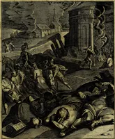 Picture 45 of 208 from La doctrine des moevrs, tiree de la philosophie des stoiques, representee en cent tableavx et expliqvee en cent discovrs pour l'instruction de la ieunesse (1646), leaf 66