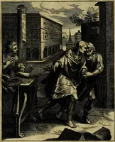 Picture 49 of 208 from La doctrine des moevrs, tiree de la philosophie des stoiques, representee en cent tableavx et expliqvee en cent discovrs pour l'instruction de la ieunesse (1646), leaf 70