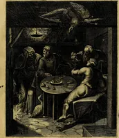An illustration from La doctrine des moevrs, tiree de la philosophie des stoiques, representee en cent tableavx et expliqvee en cent discovrs pour l'instruction de la ieunesse (1646)