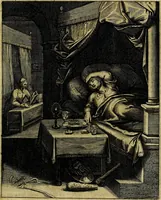 Picture 76 of 208 from La doctrine des moevrs, tiree de la philosophie des stoiques, representee en cent tableavx et expliqvee en cent discovrs pour l'instruction de la ieunesse (1646), leaf 98