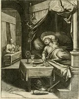 Picture 76 of 209 from La doctrine des murs, tiree de la philosophie des stoiques, representee en cent tableaux et expliquee en cent discours pour l'instruction de la ieunesse (1646), leaf 104