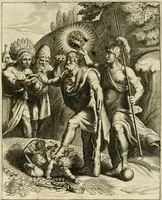 Picture 86 of 209 from La doctrine des murs, tiree de la philosophie des stoiques, representee en cent tableaux et expliquee en cent discours pour l'instruction de la ieunesse (1646), leaf 114