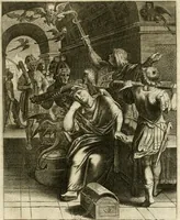 Picture 89 of 209 from La doctrine des murs, tiree de la philosophie des stoiques, representee en cent tableaux et expliquee en cent discours pour l'instruction de la ieunesse (1646), leaf 118