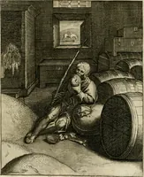 Picture 113 of 209 from La doctrine des murs, tiree de la philosophie des stoiques, representee en cent tableaux et expliquee en cent discours pour l'instruction de la ieunesse (1646), leaf 144