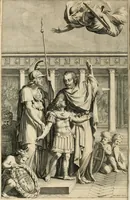 An illustration from La doctrine des murs, tiree de la philosophie des stoiques, representee en cent tableaux et expliquee en cent discours pour l'instruction de la ieunesse (1646)