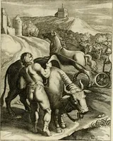 Picture 130 of 209 from La doctrine des murs, tiree de la philosophie des stoiques, representee en cent tableaux et expliquee en cent discours pour l'instruction de la ieunesse (1646), leaf 162