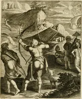 Picture 134 of 209 from La doctrine des murs, tiree de la philosophie des stoiques, representee en cent tableaux et expliquee en cent discours pour l'instruction de la ieunesse (1646), leaf 166