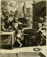 Picture 140 of 209 from La doctrine des murs, tiree de la philosophie des stoiques, representee en cent tableaux et expliquee en cent discours pour l'instruction de la ieunesse (1646), leaf 172