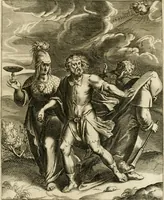 Picture 163 of 209 from La doctrine des murs, tiree de la philosophie des stoiques, representee en cent tableaux et expliquee en cent discours pour l'instruction de la ieunesse (1646), leaf 196