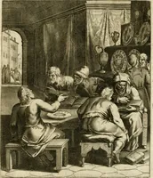 Picture 165 of 209 from La doctrine des murs, tiree de la philosophie des stoiques, representee en cent tableaux et expliquee en cent discours pour l'instruction de la ieunesse (1646), leaf 198