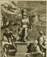 Picture 167 of 209 from La doctrine des murs, tiree de la philosophie des stoiques, representee en cent tableaux et expliquee en cent discours pour l'instruction de la ieunesse (1646), leaf 200