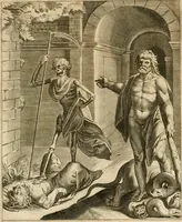 Picture 168 of 209 from La doctrine des murs, tiree de la philosophie des stoiques, representee en cent tableaux et expliquee en cent discours pour l'instruction de la ieunesse (1646), leaf 202