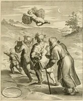 Picture 172 of 209 from La doctrine des murs, tiree de la philosophie des stoiques, representee en cent tableaux et expliquee en cent discours pour l'instruction de la ieunesse (1646), leaf 206