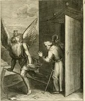 Picture 178 of 209 from La doctrine des murs, tiree de la philosophie des stoiques, representee en cent tableaux et expliquee en cent discours pour l'instruction de la ieunesse (1646), leaf 212