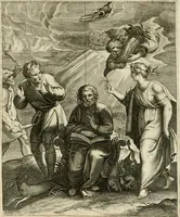 Picture 183 of 209 from La doctrine des murs, tiree de la philosophie des stoiques, representee en cent tableaux et expliquee en cent discours pour l'instruction de la ieunesse (1646), leaf 218