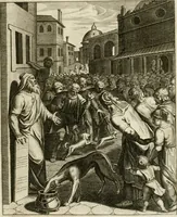 Picture 14 of 209 from La doctrine des murs, tiree de la philosophie des stoiques, representee en cent tableaux et expliquee en cent discours pour l'instruction de la ieunesse (1646), leaf 38