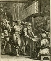 Picture 34 of 209 from La doctrine des murs, tiree de la philosophie des stoiques, representee en cent tableaux et expliquee en cent discours pour l'instruction de la ieunesse (1646), leaf 60