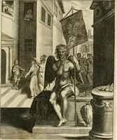 Picture 62 of 209 from La doctrine des murs, tiree de la philosophie des stoiques, representee en cent tableaux et expliquee en cent discours pour l'instruction de la ieunesse (1646), leaf 90