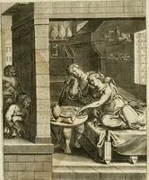 Picture 68 of 209 from La doctrine des murs, tiree de la philosophie des stoiques, representee en cent tableaux et expliquee en cent discours pour l'instruction de la ieunesse (1646), leaf 96