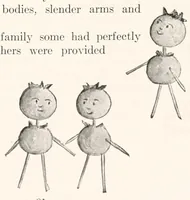 An illustration from Lady Hollyhock and her friends : a book of nature dolls and others (1917)