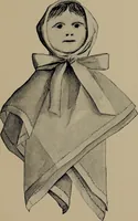 An illustration from Lady Hollyhock and her friends; a book of nature dolls and others (1906)
