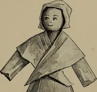 An illustration from Lady Hollyhock and her friends; a book of nature dolls and others (1906)