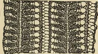 An illustration from The lady's assistant for executing useful and fancy designs in knitting, netting and crochet work... (1847)