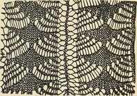 An illustration from The lady's assistant for executing useful and fancy designs in knitting, netting and crochet work... (1847)