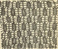 An illustration from The lady's assistant for executing useful and fancy designs in knitting, netting and crochet work... (1847)